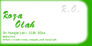 roza olah business card